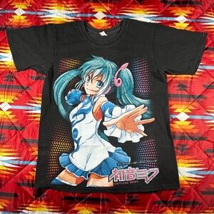 Vintage Hatsune Miku Manga Anime Promo T Shirt Adult Small Y2K Cosplay K-pop